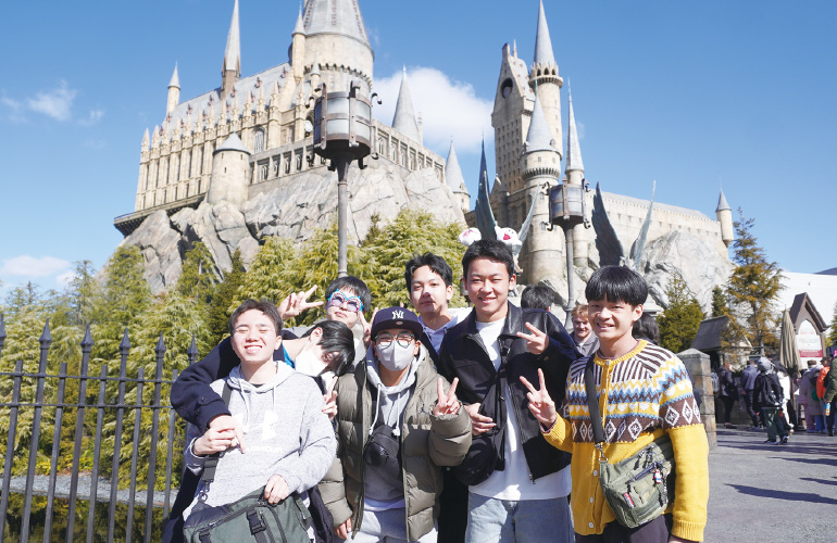 修学旅行の写真です。